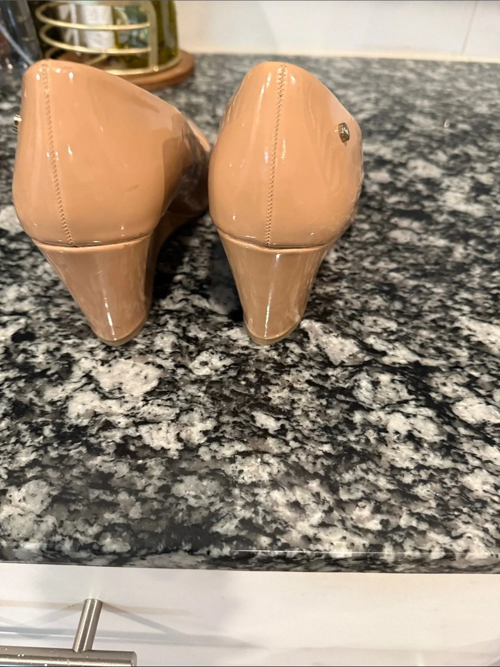 Jones New York Nude Patent Slip-On Ballet Flats